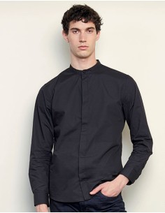 N-03792-Mens Mao Collar Shirt Bart 2
